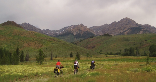 The Idaho Hot Springs Mountain Bike Route, just North of Stanley Idaho.